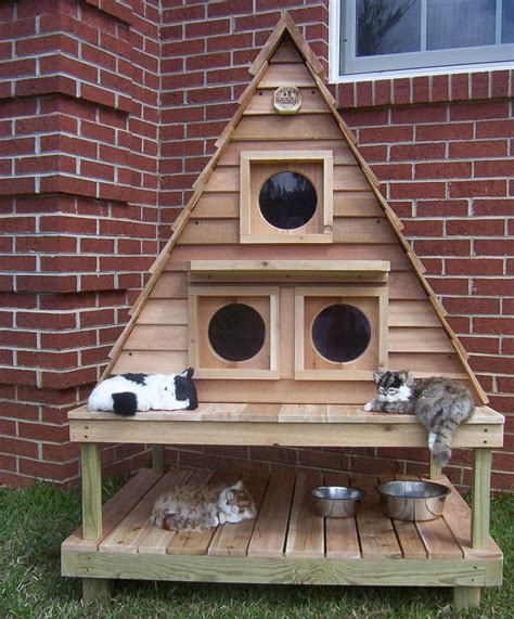 metal outside cat house|cat houses for outdoors.